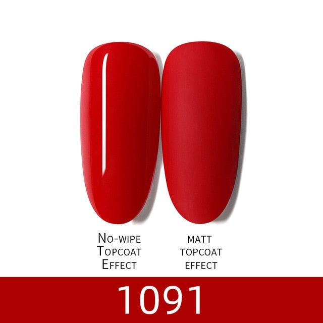 Luxury Modern Women Red 7ml UV Gel Nail Polish Set 8 Luxury Colors Elegant Manicure Nail Salon Stylish Design For Girls and Ladies