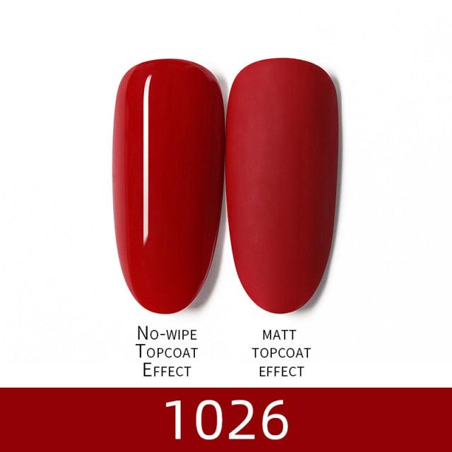 Luxury Modern Women Red 7ml UV Gel Nail Polish Set 8 Luxury Colors Elegant Manicure Nail Salon Stylish Design For Girls and Ladies