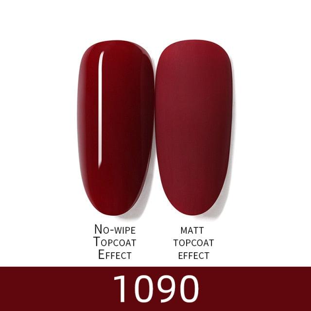 Luxury Modern Women Red 7ml UV Gel Nail Polish Set 8 Luxury Colors Elegant Manicure Nail Salon Stylish Design For Girls and Ladies