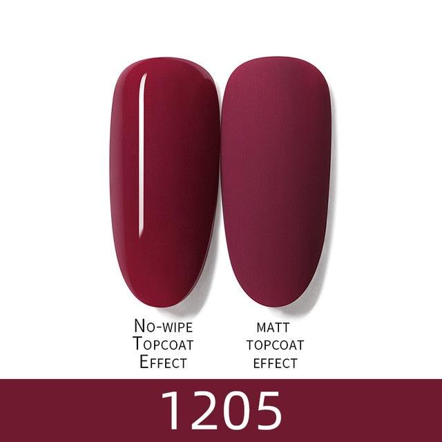 Luxury Modern Women Red 7ml UV Gel Nail Polish Set 8 Luxury Colors Elegant Manicure Nail Salon Stylish Design For Girls and Ladies