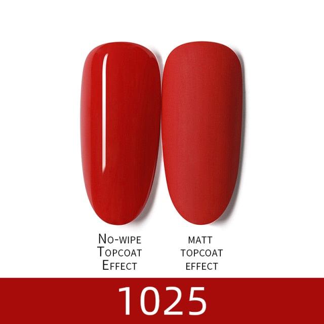 Luxury Modern Women Red 7ml UV Gel Nail Polish Set 8 Luxury Colors Elegant Manicure Nail Salon Stylish Design For Girls and Ladies