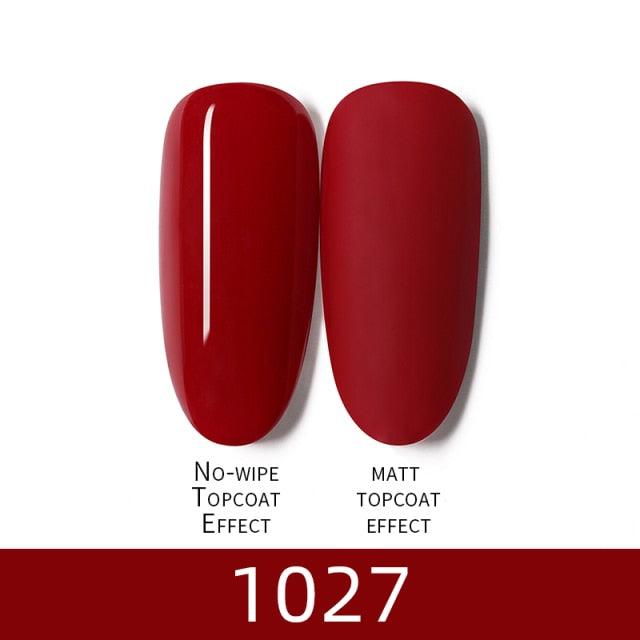 Luxury Modern Women Red 7ml UV Gel Nail Polish Set 8 Luxury Colors Elegant Manicure Nail Salon Stylish Design For Girls and Ladies