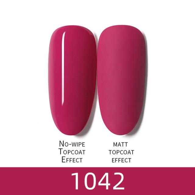 Luxury Modern Women Red 7ml UV Gel Nail Polish Set 8 Luxury Colors Elegant Manicure Nail Salon Stylish Design For Girls and Ladies