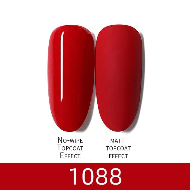 Luxury Modern Women Red 7ml UV Gel Nail Polish Set 8 Luxury Colors Elegant Manicure Nail Salon Stylish Design For Girls and Ladies