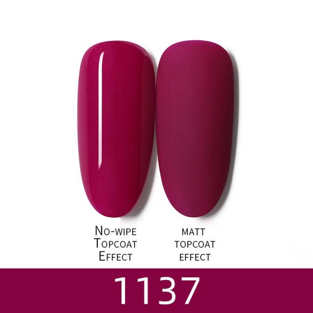Luxury Modern Women Red 7ml UV Gel Nail Polish Set 8 Luxury Colors Elegant Manicure Nail Salon Stylish Design For Girls and Ladies
