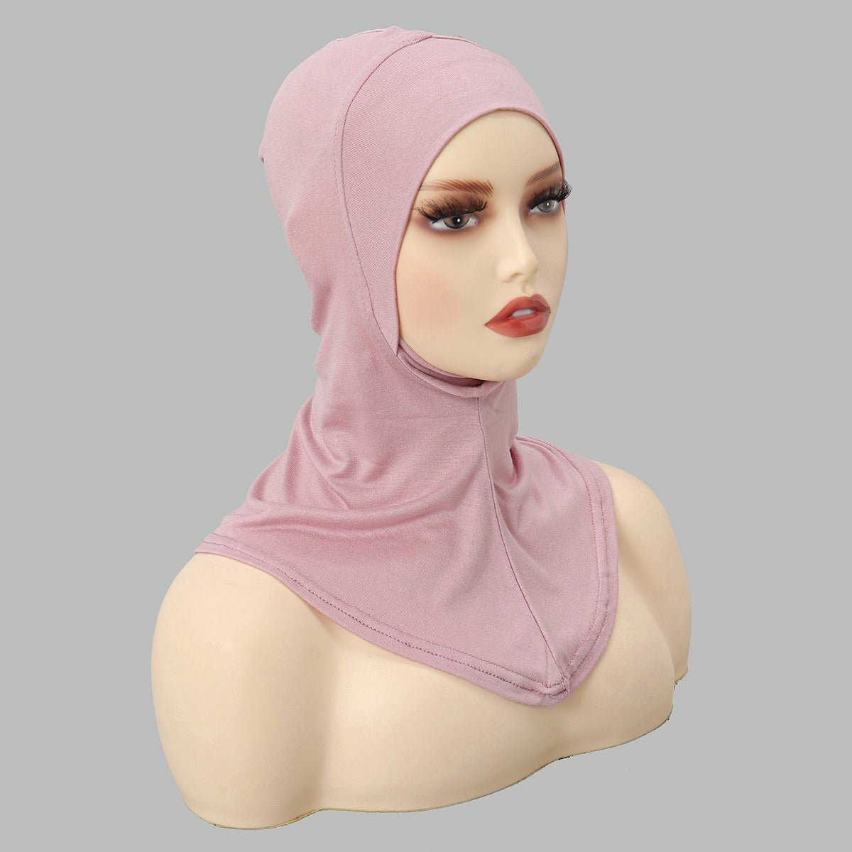 Luxury Single Layer Premium Mercerized Cotton Undercap  Hijab Cap with Chin Coverage (MH117)