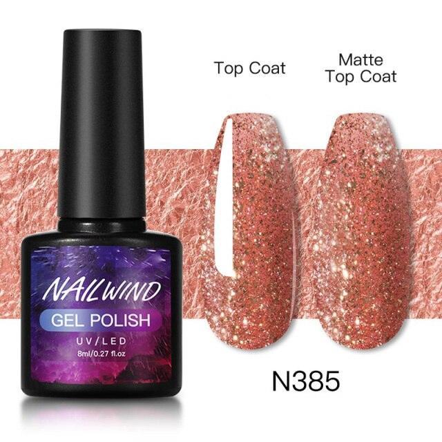 Luxury Womens Colorful Gel Nail Polish 8ml Semi Permanent UV/LED Glossy Effect Popular Design For Women and Girls in Fashion Style