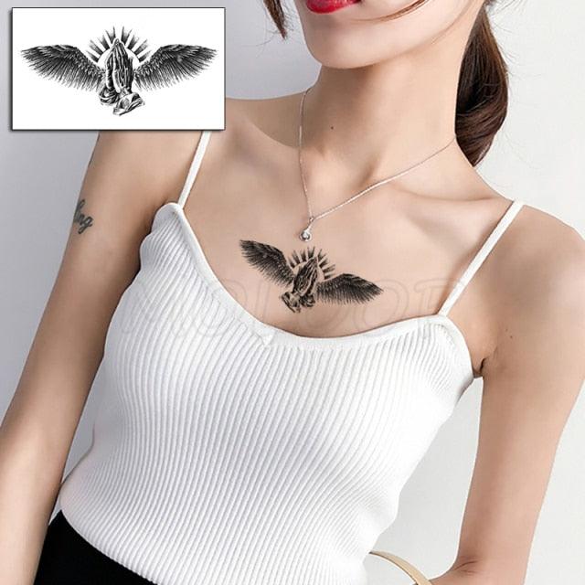 Luxury Womens Different Temporary Waterproof Tattoo Sticker Feather Dandelion Tattoos For Makeup Party