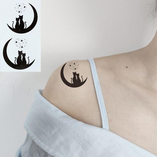 Luxury Womens Different Temporary Waterproof Tattoo Sticker Feather Dandelion Tattoos For Makeup Party