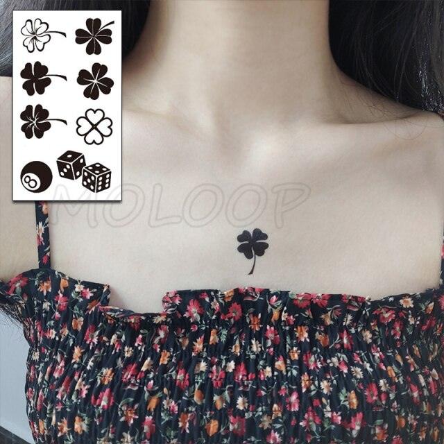 Luxury Womens Different Temporary Waterproof Tattoo Sticker Feather Dandelion Tattoos For Makeup Party