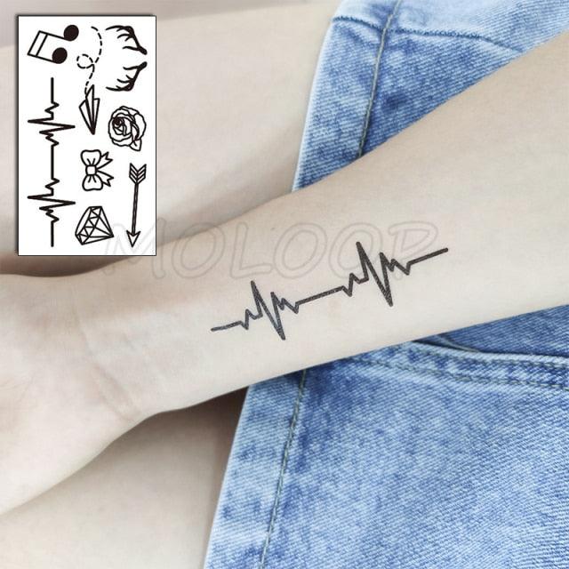 Luxury Womens Different Temporary Waterproof Tattoo Sticker Feather Dandelion Tattoos For Makeup Party