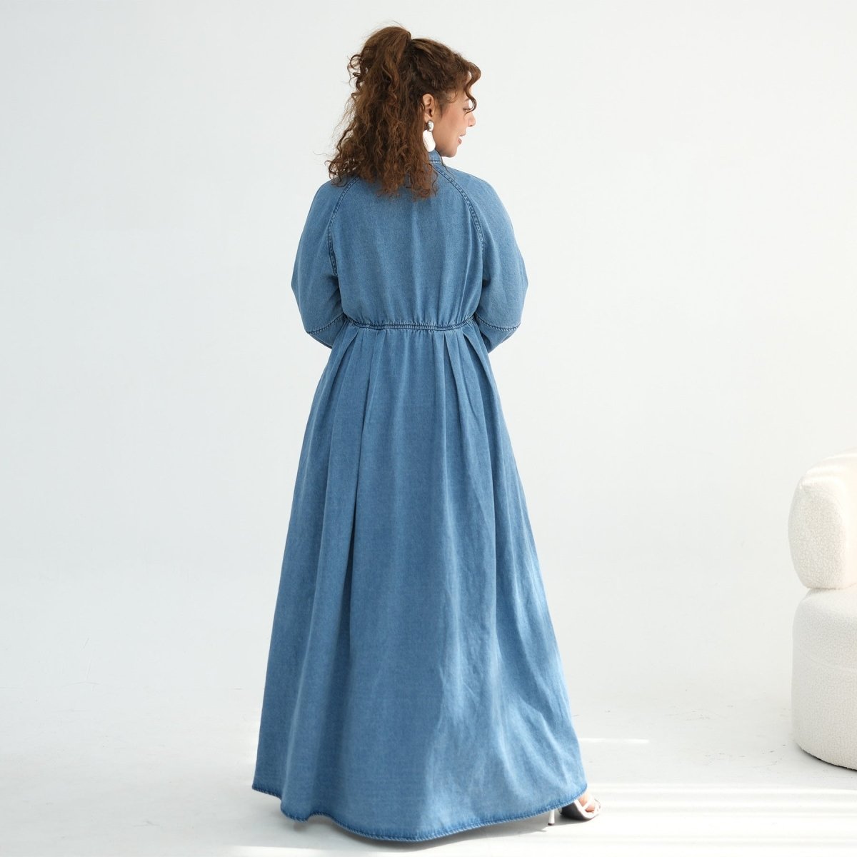 Lyocell Tencel Denim Maxi Dress(MA398)