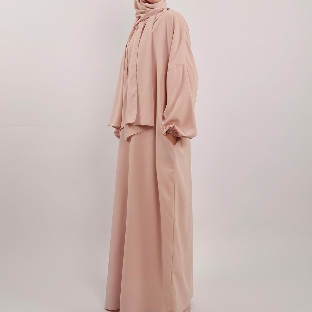 Hijab Attached Hoodie Abaya (MA001)