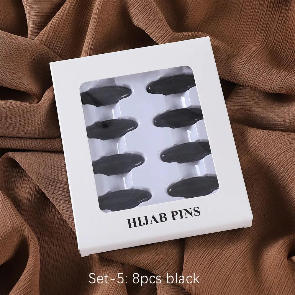 MAC008 Hijab pins, 8 pcs hijab pins