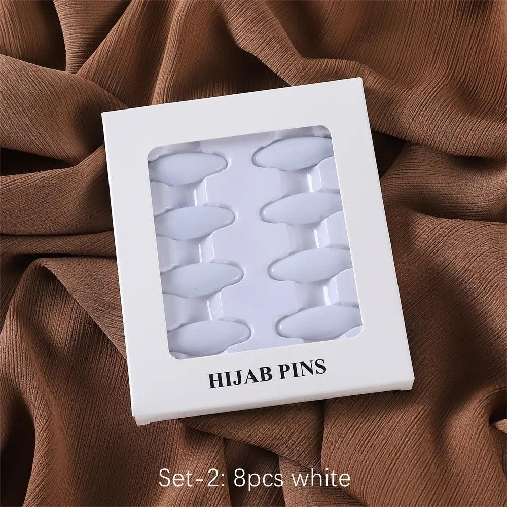 MAC008 Hijab pins, 8 pcs hijab pins