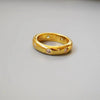 MAC067 Metallic Gold Zircon Ring 3-Piece Set