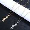 MAC110 Stainless Steel Palestine Keffiyeh Necklace