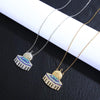 MAC112 Masijid Pattern Keffiyeh Necklace