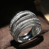 Crossed Zirconia Ring(MAC192)
