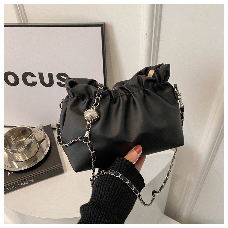 Versatile Chain Shoulder Crossbody Pleated Cloud Bag(MAC201)