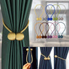 Magnetic Curtain Buckle Holder Tieback Window Accessories Curtain Decorative Curtain Tiebacks  Magnetic Curtain Tiebacks European Style Decorative Curtain Drape Tie With Strong Magnetic For Home And Office Decoration