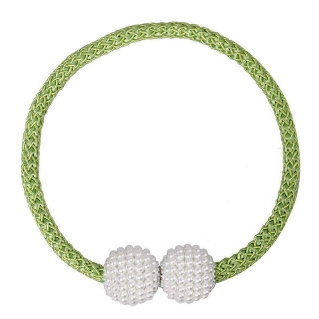 Magnetic Curtain Tieback High Quality Holder Hook Buckle Clip Pretty Modern Polyester Decorative Home Accessories Decorative Curtain Holdbacks Crystal Tie Backs For Curtains Curtain Holders For Window Draperies