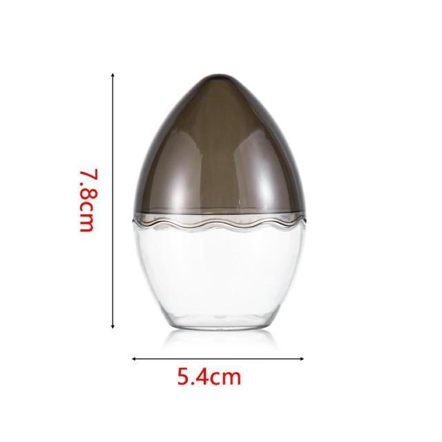 Makeup Sponge Case Capsule Shaped Box Container Makeup Drying Holder Easy Sponge Display Storage Cosmetic Puff Holder Egg Shape Box