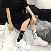 Marble Print Style Harajuku Skateboard Long Socks Creative Fun Lightning Hip Hop Style Socks Streetwear Casual Cotton Socks Unisex Street Couple Socks For Men And Women