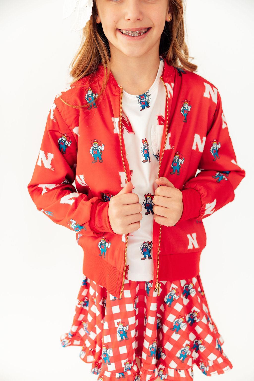 Nebraska Red Herbie Husker Satin Jacket