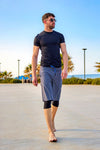 Marina Gray Men's Modest Swim Shorts – S2501-1