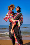 Marina Girls Beach Cover Up Lightweight Kimono Colorful - CP2507