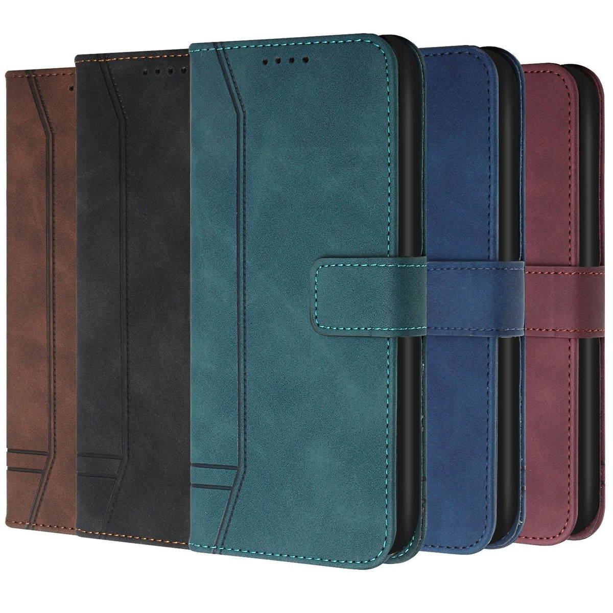 Matte Leather Wallet Case for Redmi Note 11 11S 11 Pro 10 9 8 7 Redmi 10 10C 10A 9T 9A 9C 9 8 Flip Cover for M4 Pro X4 Pro F4 M3 Premium PU Leather Wallet Case