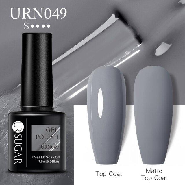 Matte Pink Blue Gel Nail Polish Semi Permanent LED Nail Art Design Elegant Warm Colors For Womens
