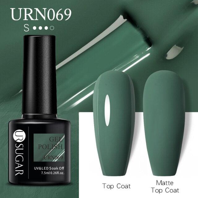 Matte Pink Blue Gel Nail Polish Semi Permanent LED Nail Art Design Elegant Warm Colors For Womens