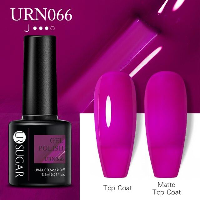 Matte Pink Blue Gel Nail Polish Semi Permanent LED Nail Art Design Elegant Warm Colors For Womens