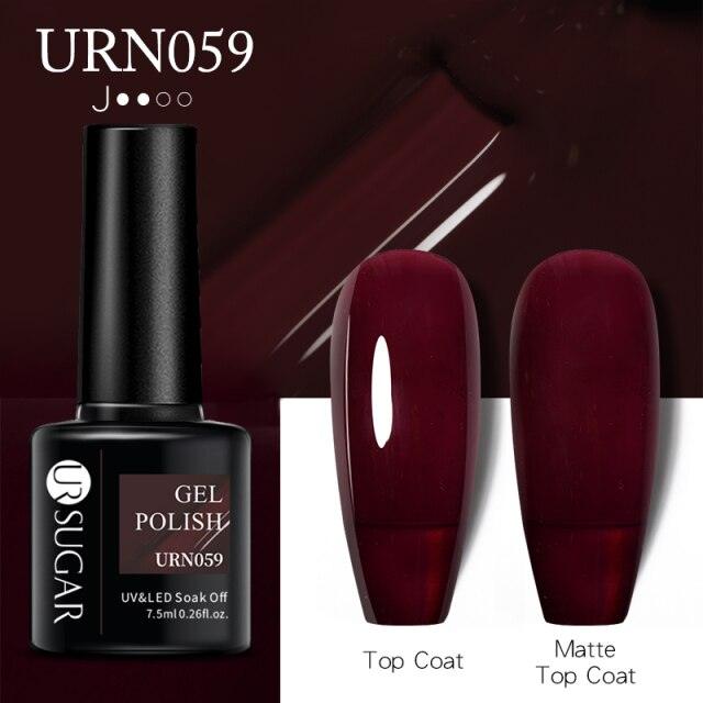 Matte Pink Blue Gel Nail Polish Semi Permanent LED Nail Art Design Elegant Warm Colors For Womens