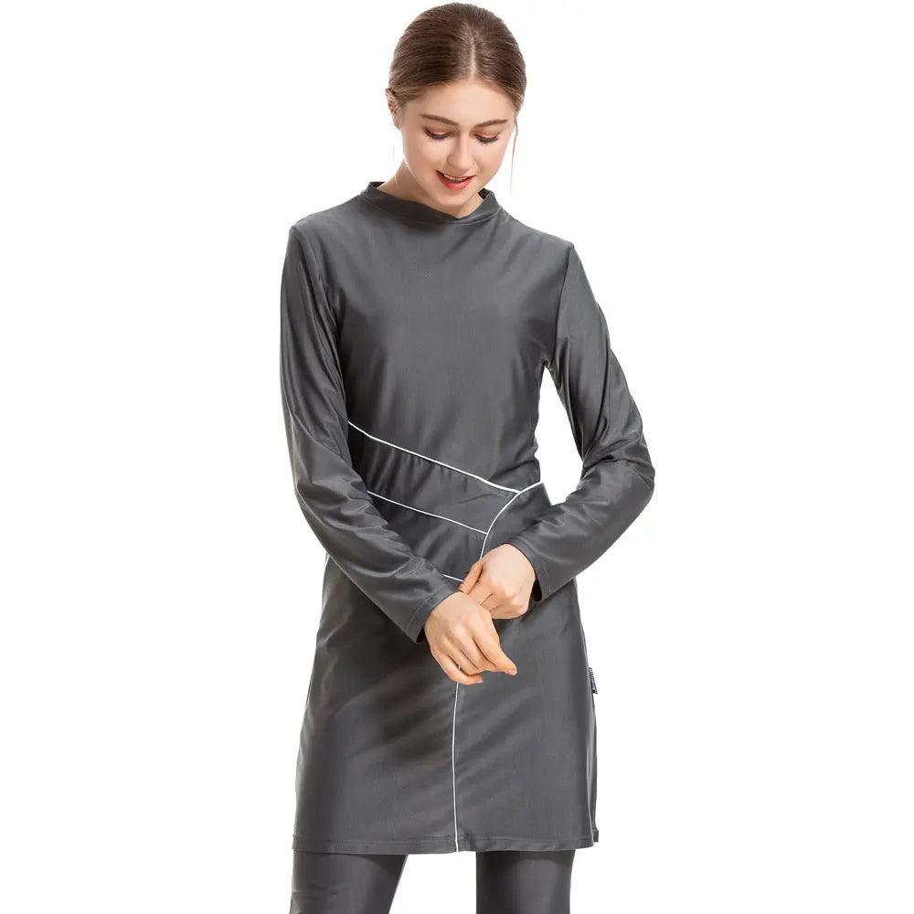 Muslim Women Swimsuit, 3 Pcs Burkini Modest Swimsuit (MB006)