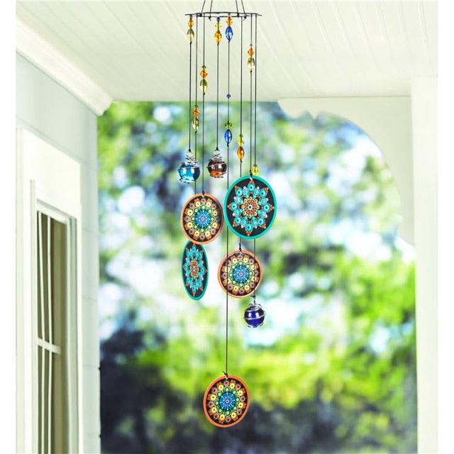Memorial Wind Chimes Rainbow Maker Window Hanging Sun Catcher Wind Chimes Decoration For Patio Balcony Garden Wall Hanging Ornament Decor