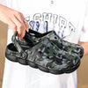 Men Causal Summer Sandals Garden Clogs Soft Memory Hospital Shoes Men Slip On Beach Water Sandals Anti-Skid Water Shoes Summer Garden Camouflage Men Walking Clogs