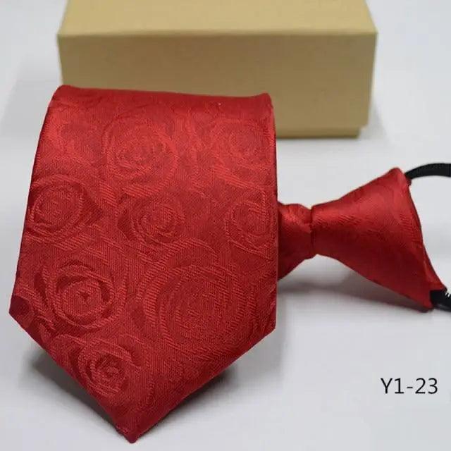 Men Modern Design Adjustable Band Patterned Necktie For Men Casual Dress Party Wedding Suit Bridegroom Necktie