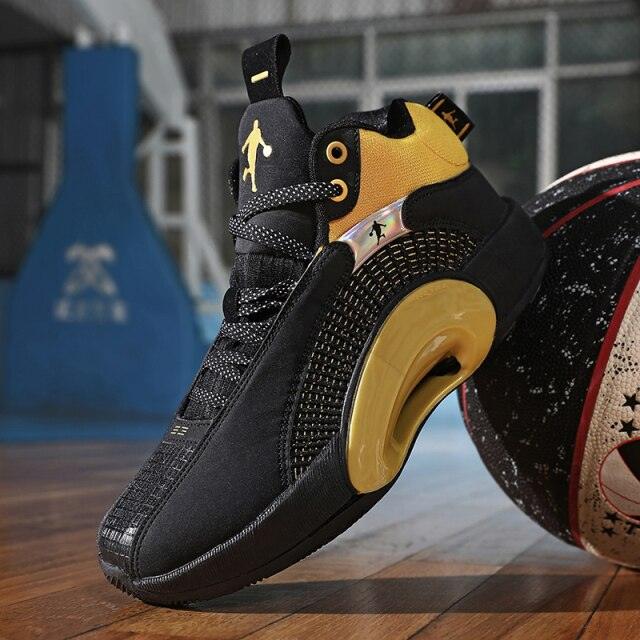 Men's Casual Breathable Comfortable Cushioned Soft Professional Sports Basketball Shoes Outdoor Street Sports Shoes Lightning Professional Anti Slip Sports Shoes For Running Walking