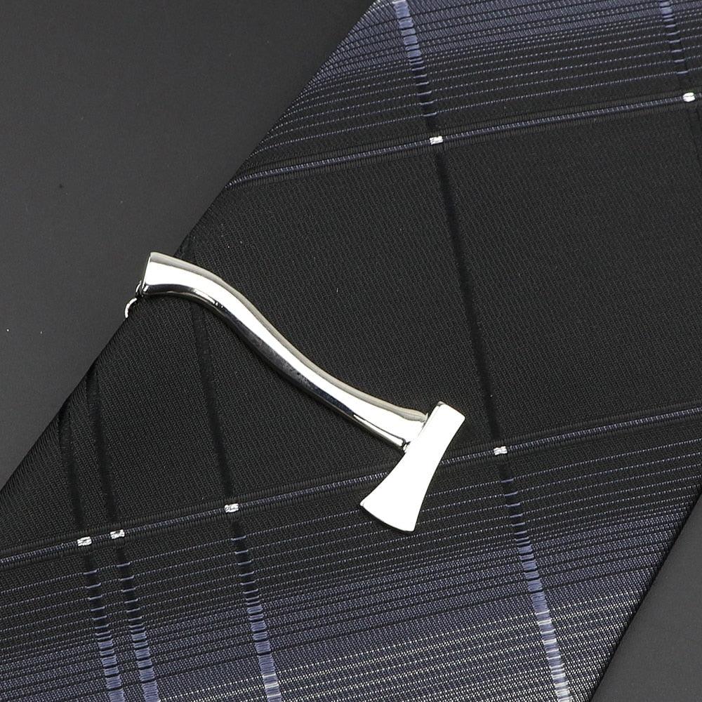 Men's Metal Tie Clip Vintage Unique Shape Bright Stainless Steel Necktie Clasp Gentleman's Party Luxury Tie Bars Clips Wedding Luxury Design Accessories For Men