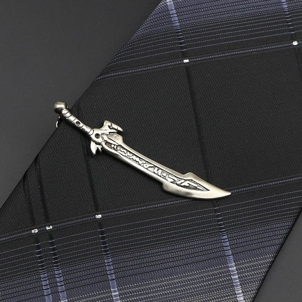 Men's Metal Tie Clip Vintage Unique Shape Bright Stainless Steel Necktie Clasp Gentleman's Party Luxury Tie Bars Clips Wedding Luxury Design Accessories For Men