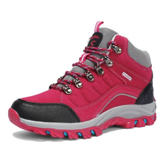 Men's Women's New Outdoor Climbing Hiking Sports Shoes Comfortable Breathable Wear-Resistant Men's Soft Casual Shoes Outdoor Walking Lace Up Anti-Slip Comfortable Ankle Booties