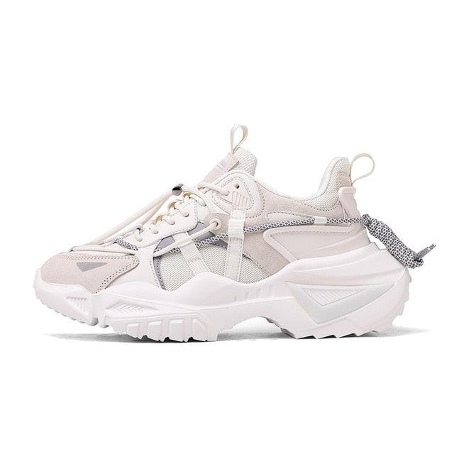 Mens Strong Casual Fashion Chunky Sneakers Height Increasing Spring Thick Sole Footwear Fashion High Quality Sneakers Slip on Walking Shoes High Top Casual Shoes For Men