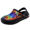 Mens Womens Sandals Hole Shoes Rubber Clogs Couple Garden Shoes Color Printing Air Cushion Beach Sandals Unisex Garden Clogs Lightweight Slip On Women Men Beach Sandals Water Shoes
