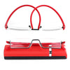 Metal Anti Blue Light Reading Glasses Men Half Frame Prescription Eyeglasses Male  Eyewear With Case For Men And Women Unisex Stylish Eyeglasses Glasses Clear Lens +1.75