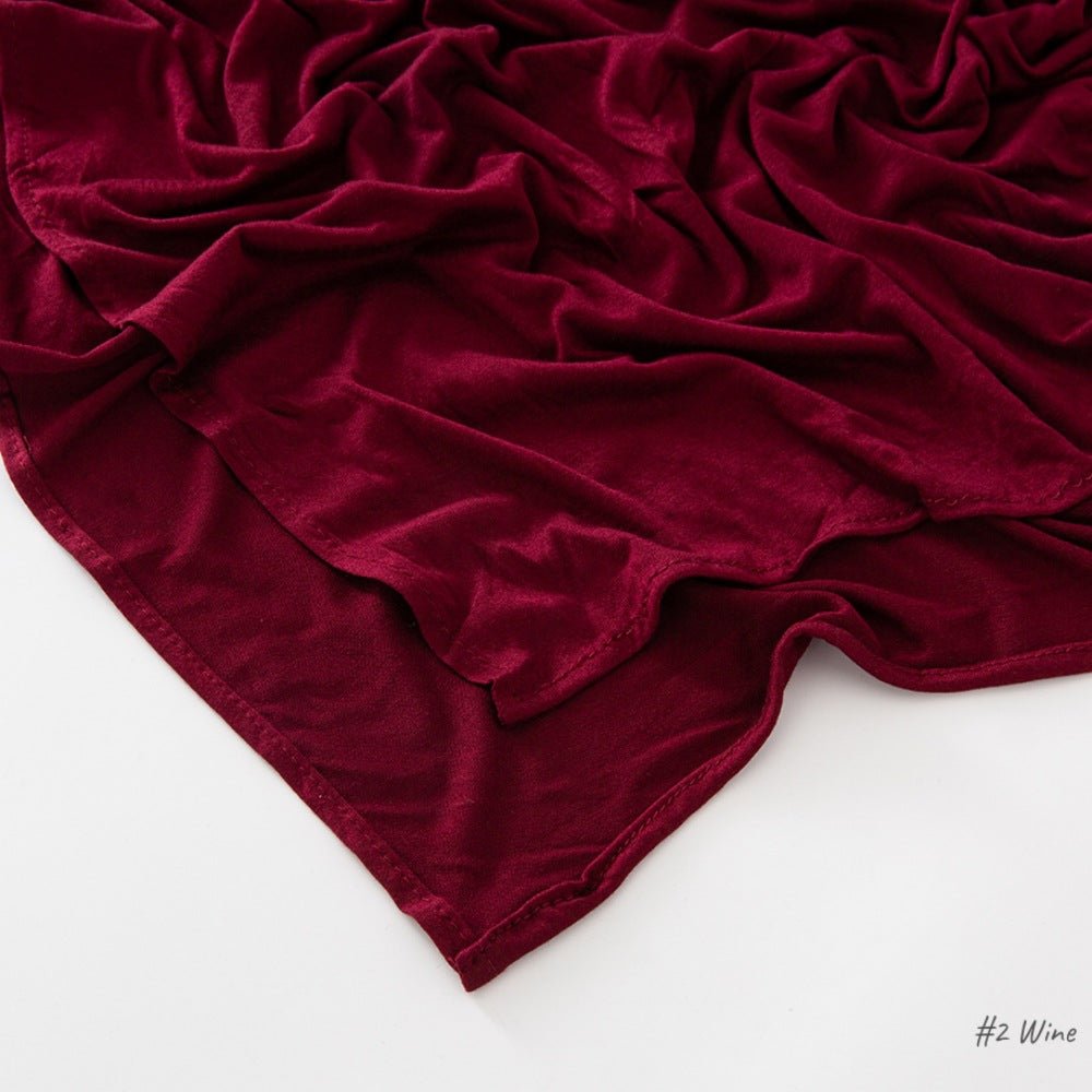High Quality Right Angle Curled Jersey Mercerized Cotton Breathable Hijab(MH068)
