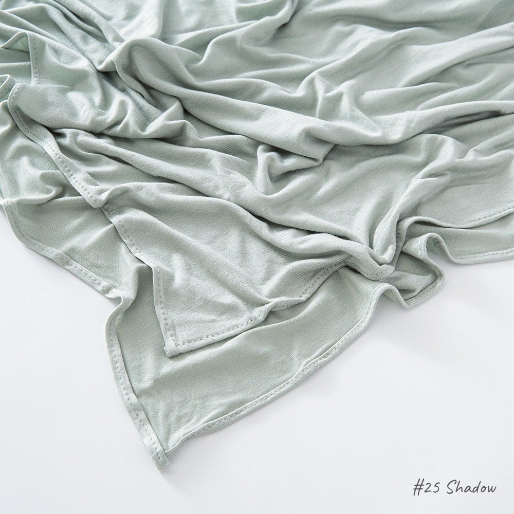 High Quality Right Angle Curled Jersey Mercerized Cotton Breathable Hijab(MH068)