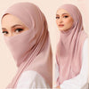 MH081 Dual Purpose Veil Bottom Hat Hijab